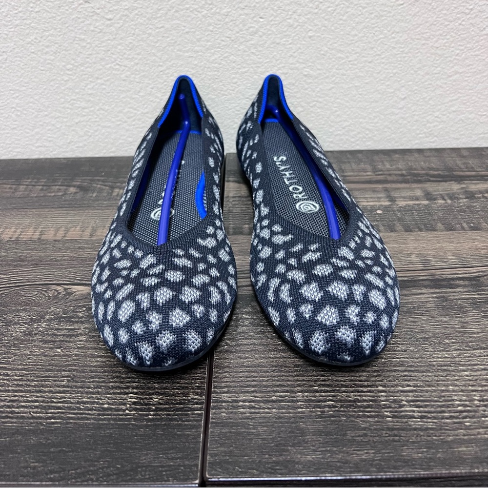 Rothy's Charcoal Kitten Flat Ballet Shoes Womens 9 Rare Discontinued